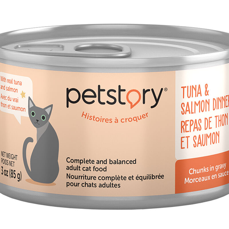 Can,Feline-Tuna & Salmon Chunks in Gravy - 85g image number null
